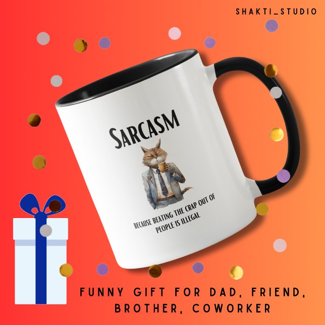 Sarcasm gift for coworker dad friend brother man mug (Creator Uploaded)