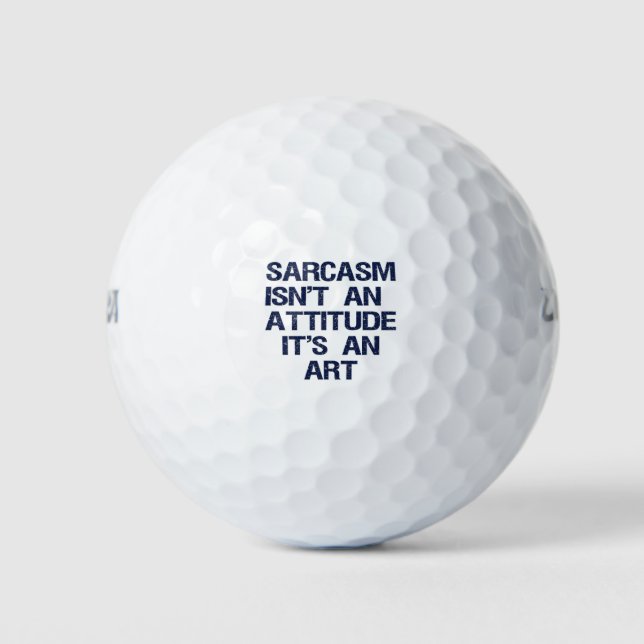 Sarcasm Golf Balls (Front)
