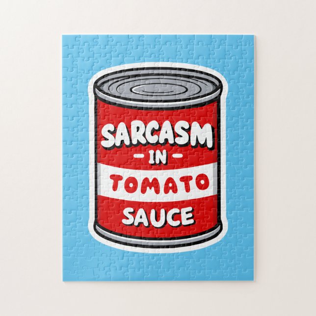 Sarcasm in tomato sauce jigsaw puzzle (Vertical)