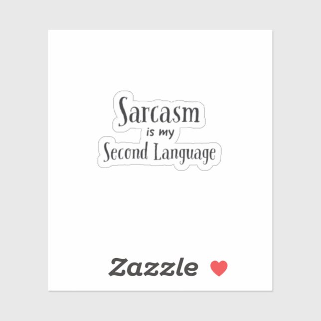 Sarcasm Laptop Sticker (Sheet)