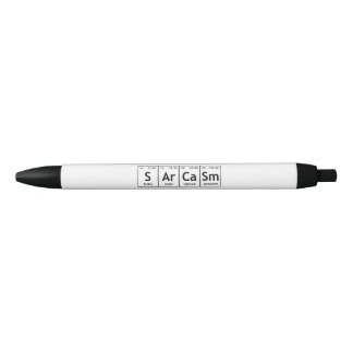 SArCaSm Periodic Table Elements Word Chemistry Black Ink Pen
