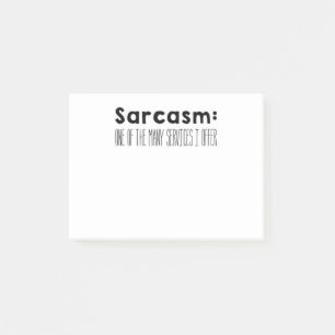 sarcasm post-it notes