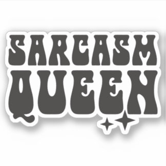 Sarcasm Queen Custom-Cut Vinyl 
