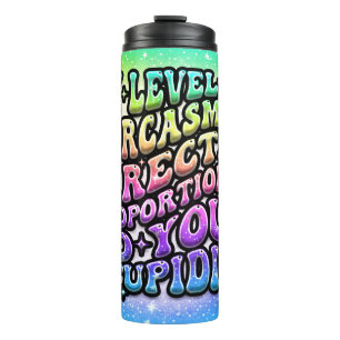 Sarcasm Spectrum Thermal Tumbler