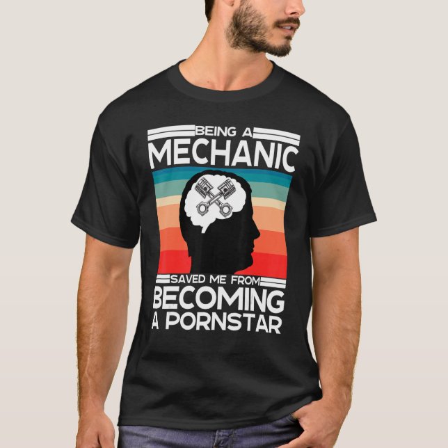 Sarcastic Adult Present Diesel Garage Mechanic Car T-Shirt (Front)
