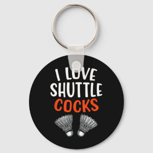 Sarcastic Badminton Player Game Match Humour Joke Key Ring