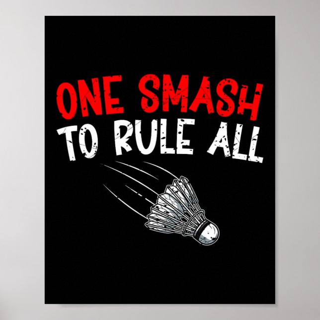 Sarcastic Badminton Player Game Match Humour Joke  Poster (Front)