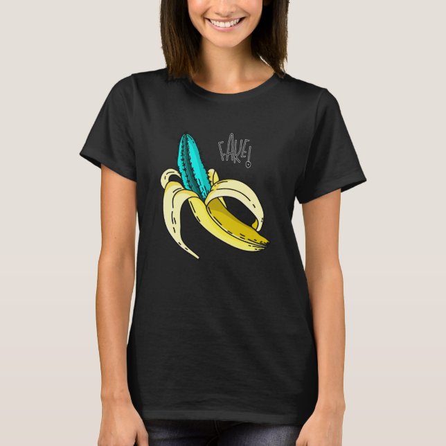 Sarcastic Banana Outfit Illustration Graphic Desig T-Shirt (Front)