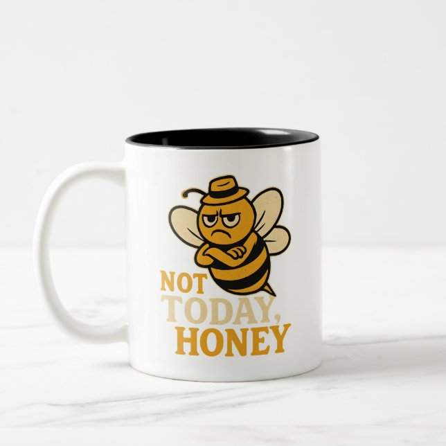 Sarcastic Beekeeper Humour Two-Tone Coffee Mug (Left)
