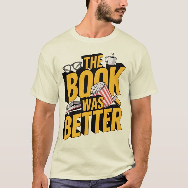Sarcastic Bibliophile Bold T-Shirt (Front)