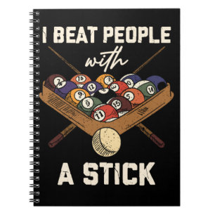 Sarcastic Billiard 8 Ball Humour Pool Notebook