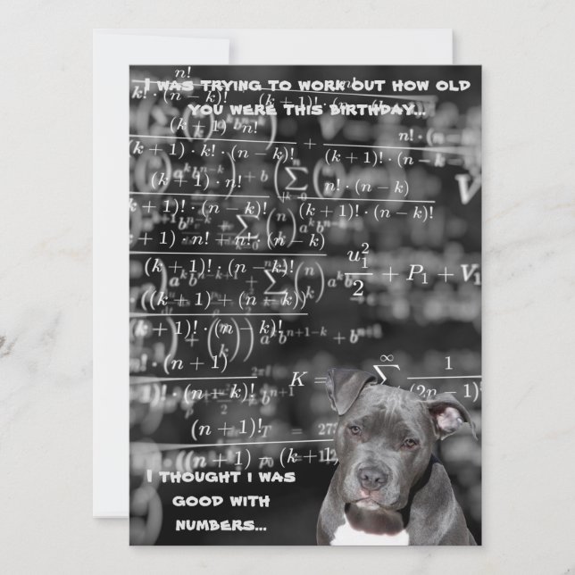 Sarcastic birthday card (Front)