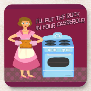Sarcastic Casserole Housewife Coaster