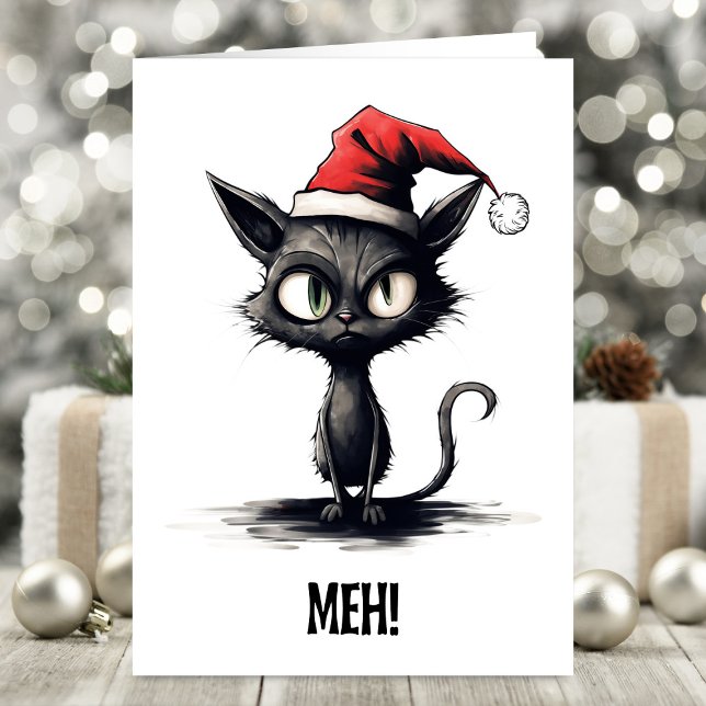 Sarcastic Cat Christmas Card (Creator Uploaded)