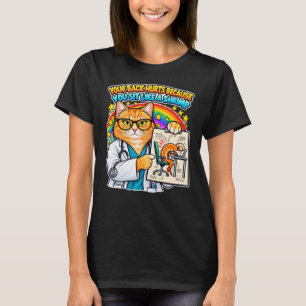 Sarcastic Cat Doctor Funny Posture Joke T-Shirt