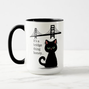 Sarcastic Cat "get over yourself!" insulting funny Mug