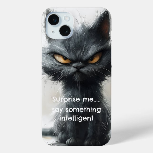 Sarcastic cat iPhone / iPad case (Back)