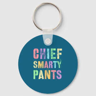 Sarcastic chief smarty pants promoted leader stem key ring