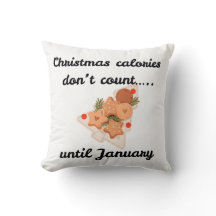 Sarcastic Christmas white Cotton Pillow
