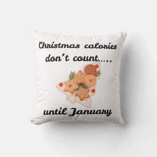 Sarcastic Christmas white Cotton Pillow