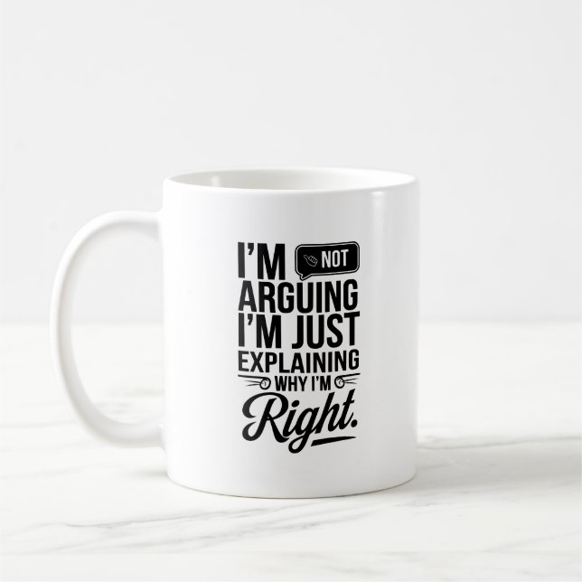 Sarcastic Coffee Mug – Perfect for Smart Thinkers (Left)