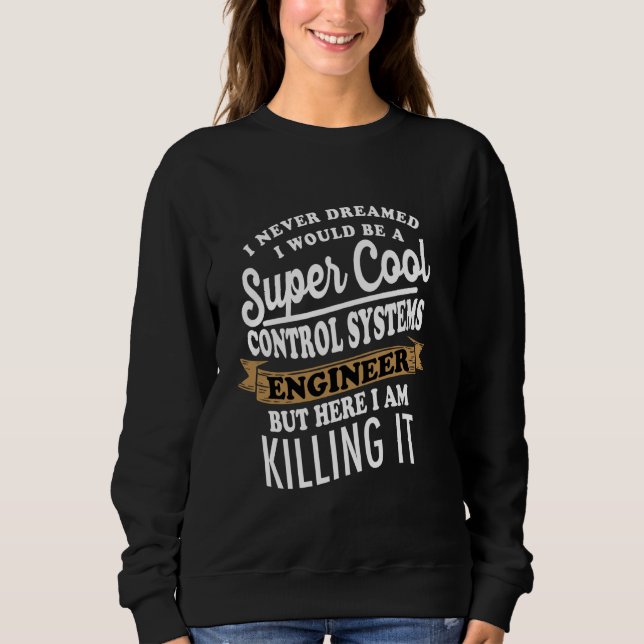 Sarcastic Control Systems Engineer Sweatshirt (Front)