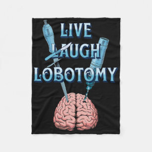 Sarcastic Dark Humour Gothic Live Fleece Blanket
