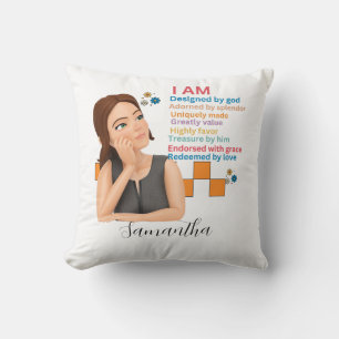 sarcastic daughter personalised for witty teen cushion