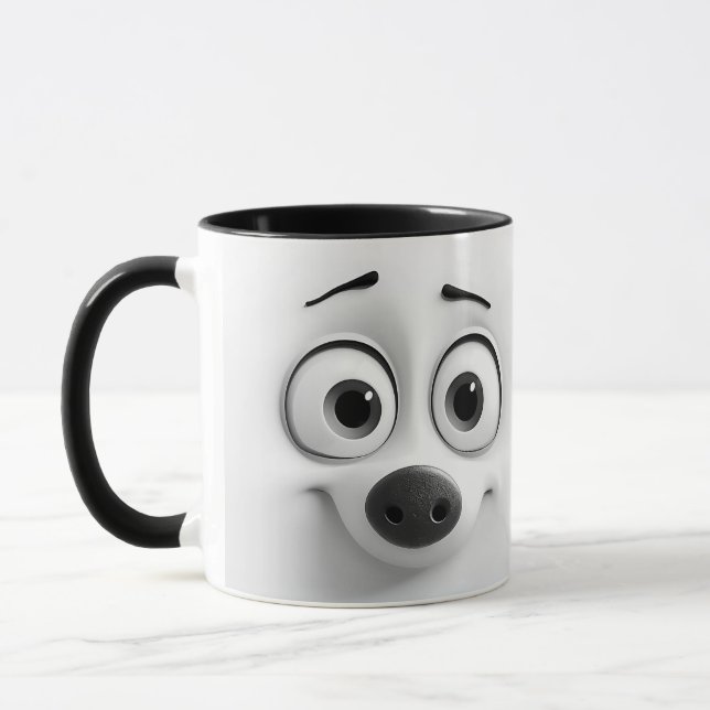 Sarcastic Dog Face Mug (Left)