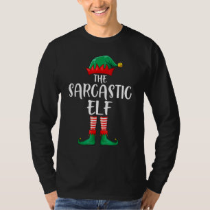 Sarcastic Elf Matching Group Funny Family Christma T-Shirt