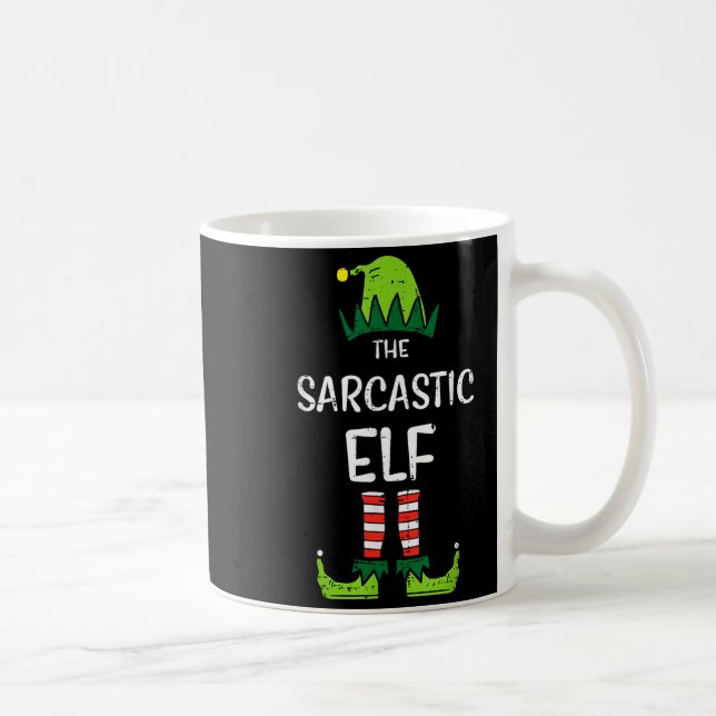 Sarcastic Elf Xmas Matching Christmas For Family M Coffee Mug (Right)