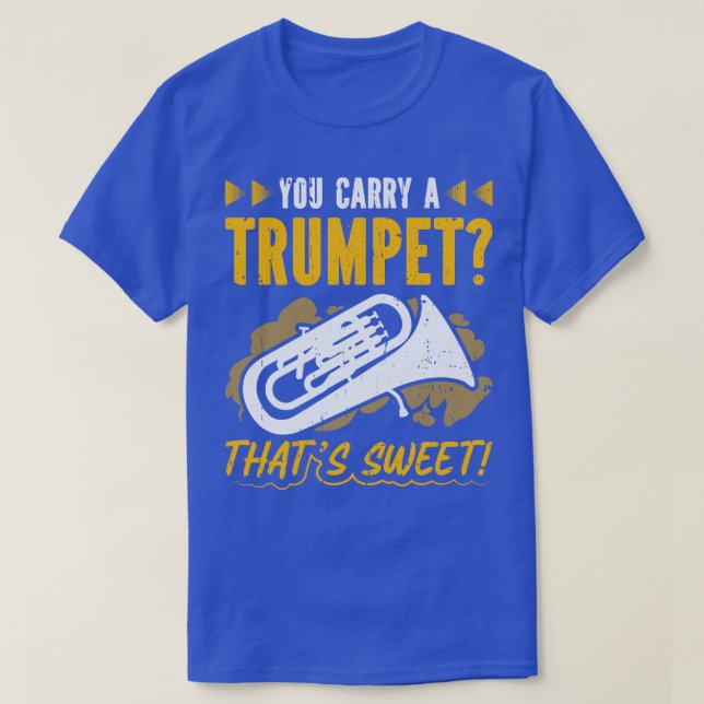 Sarcastic Euphonium Player Quote Marching Band T-Shirt (Design Front)
