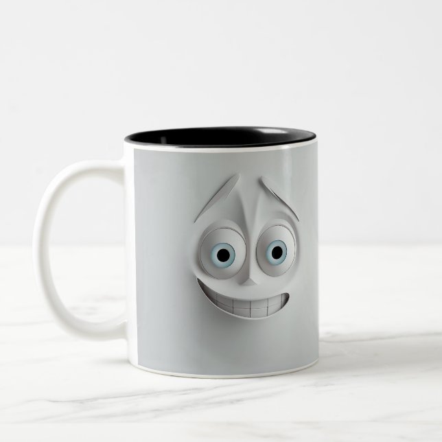 Sarcastic Face 3D Mug (Left)