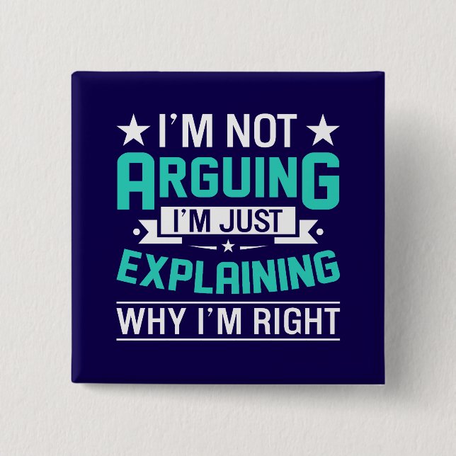 Sarcastic Funny Quote Design 15 Cm Square Badge (Front)