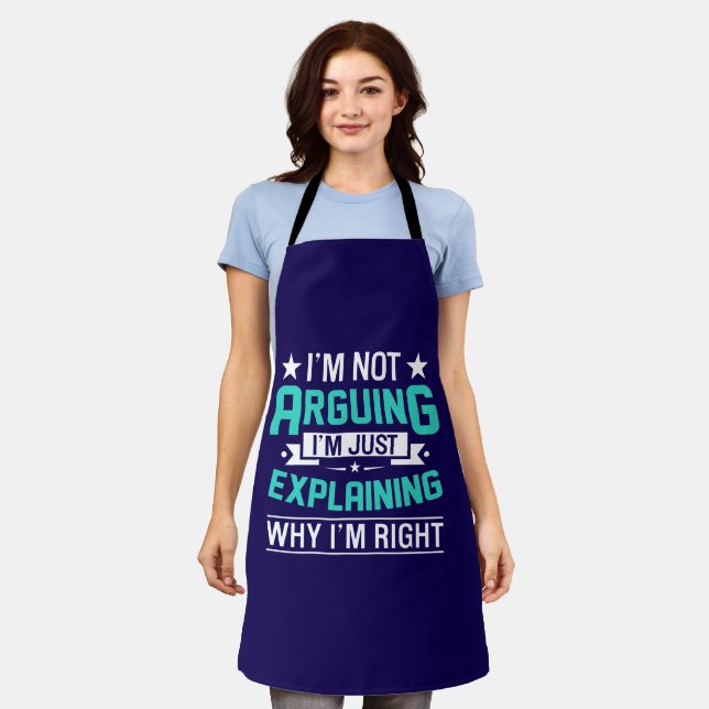 Sarcastic Funny Quote Design Apron (Worn)