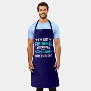 Sarcastic Funny Quote Design Apron