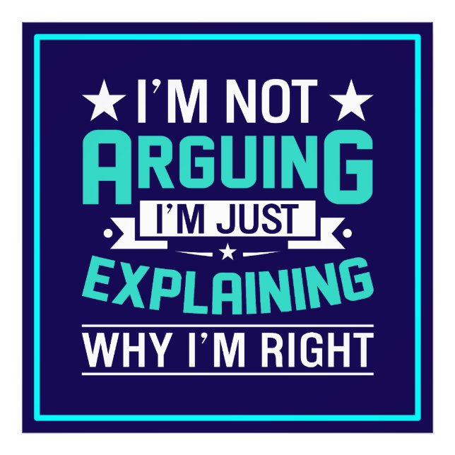 Sarcastic Funny Quote Design Photo Print (Front)
