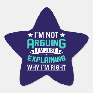 Sarcastic Funny Quote Design Star Sticker