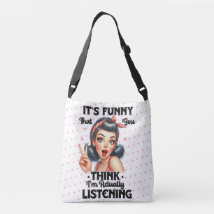 Sarcastic Funny Quote Girls Thing  Crossbody Bag