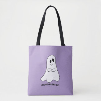 Sarcastic Ghost Tote Bag – You Never See Me