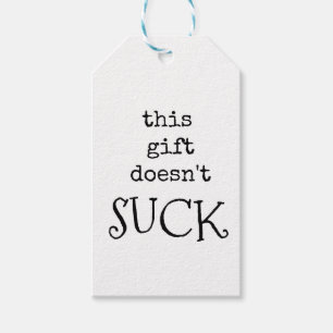 Sarcastic Gift Tags, Funny, Rude, Joke Tag