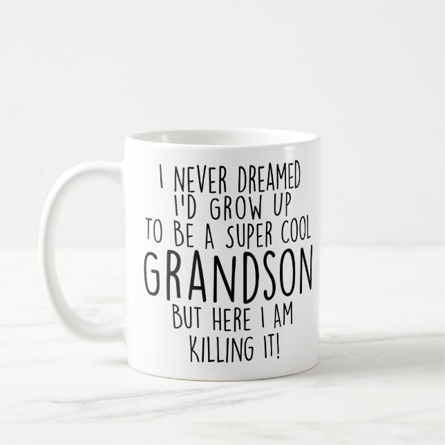 Sarcastic gifts for Grandson gifts funny grandson  Coffee Mug (Left)