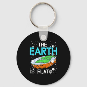 Sarcastic Globe Sceptic Joke For Galaxy Fans Key Ring