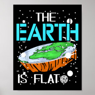 Sarcastic Globe Sceptic Joke For Galaxy Fans Poster