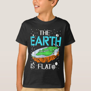 Sarcastic Globe Skeptic Joke For Galaxy Fans  T-Shirt