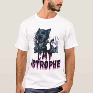 Sarcastic Grumpy Cat Cartoon Design T-Shirt