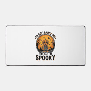 Sarcastic Halloween Shirt Funny Haunted Graveyard Desk Mat