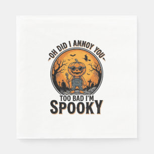 Sarcastic Halloween Shirt Funny Haunted Graveyard Napkin