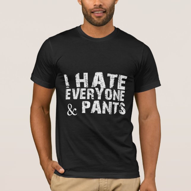 Sarcastic Humour T-Shirt – Introvert Lazy Outfit (Front)