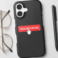 Sarcastic Introvert Humour - Unsubscribe Button